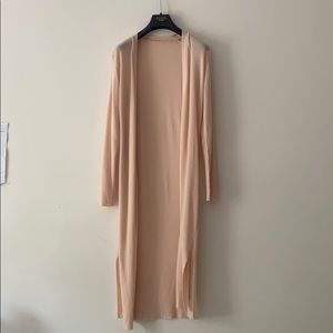 Ribbed open cardigan. Xs~s